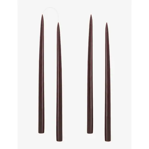 Set of 12 inch Dark Brown Tapers  (Dripless, Smokeless)