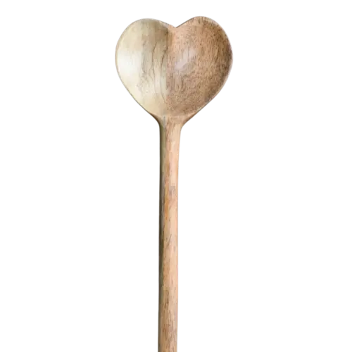 Heart Shaped Mango Wood Spoon