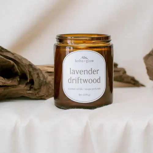 Lavender Driftwood Candle