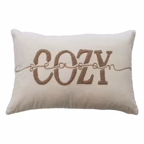 cozy season lumbar pillow, 24x16