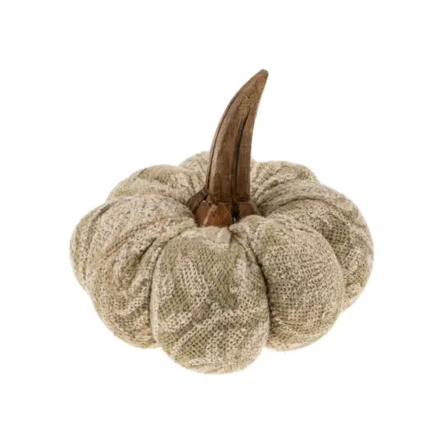 block print pumpkin, small, green