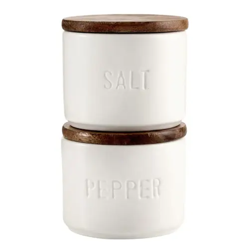 ceramic salt+pepper set