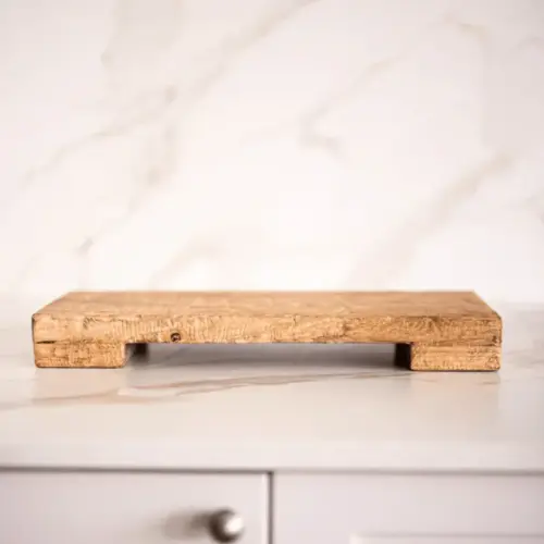 elm wood trivet riser