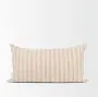 linen cotton cream/sand pillow, 14”x26”