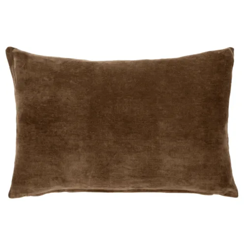 vera velvet pillow, sienna, 16x24